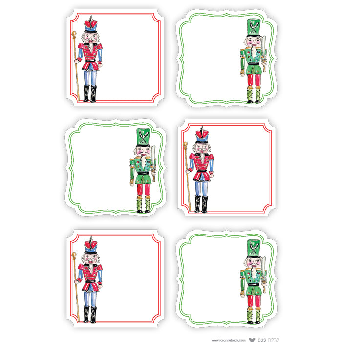 Traditional Nutcrackers Die-Cut Stickers