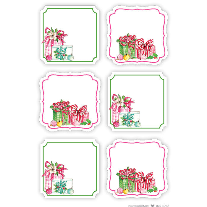 Vintage Pink Packages Die-Cut Sticker Sheet