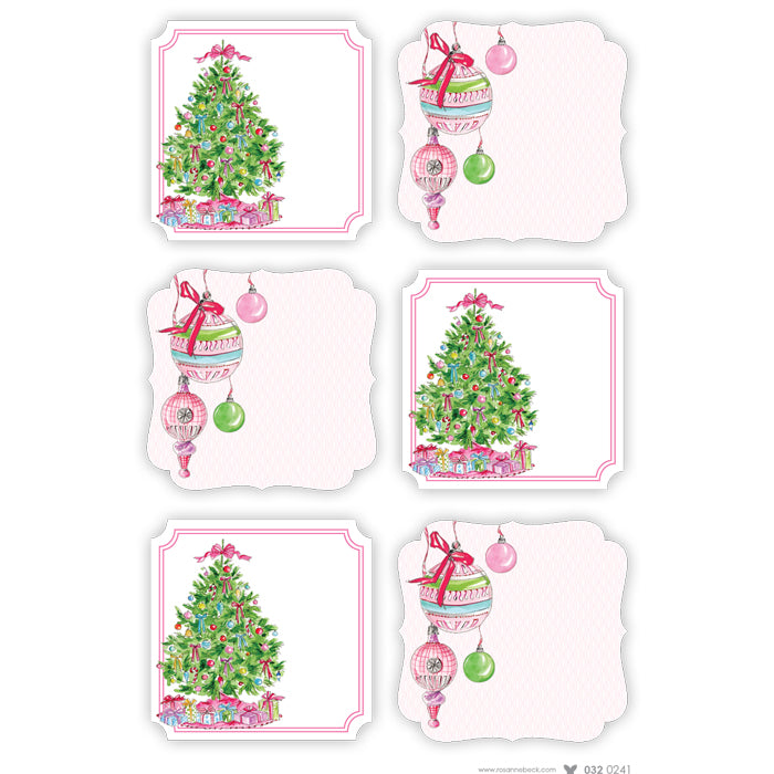 Christmas Tree & Vintage Hanging Ornaments Sticker Sheets