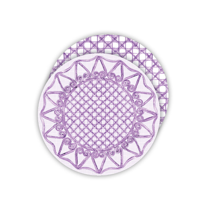 Lavender Cane Paper Coasters