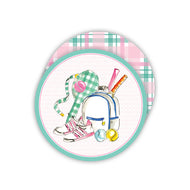 Tennis Gear Round Coasters