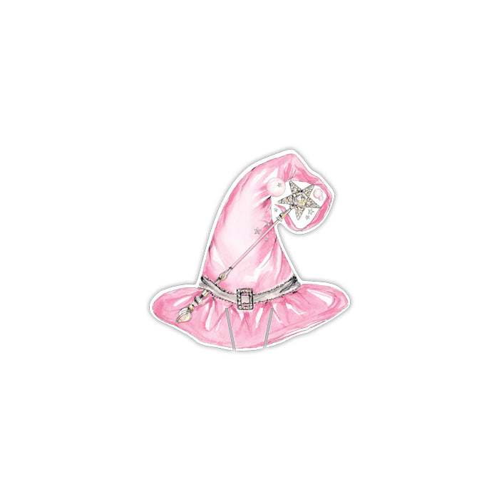 Pink Wicked Witch Hat Cup Accents