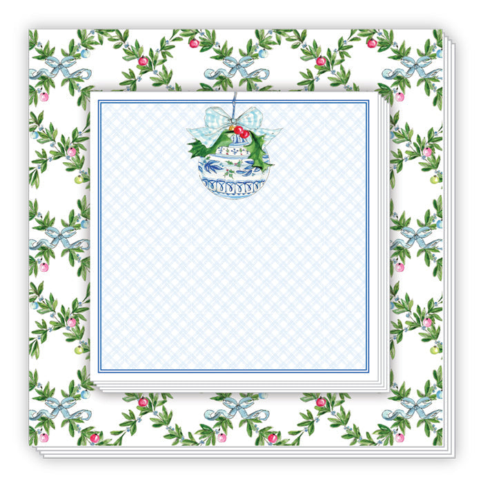 Winter Wonderland Trellis Notepad Duo