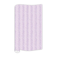 Hand Painted Lavender Interlocking Pattern Wrapping Paper