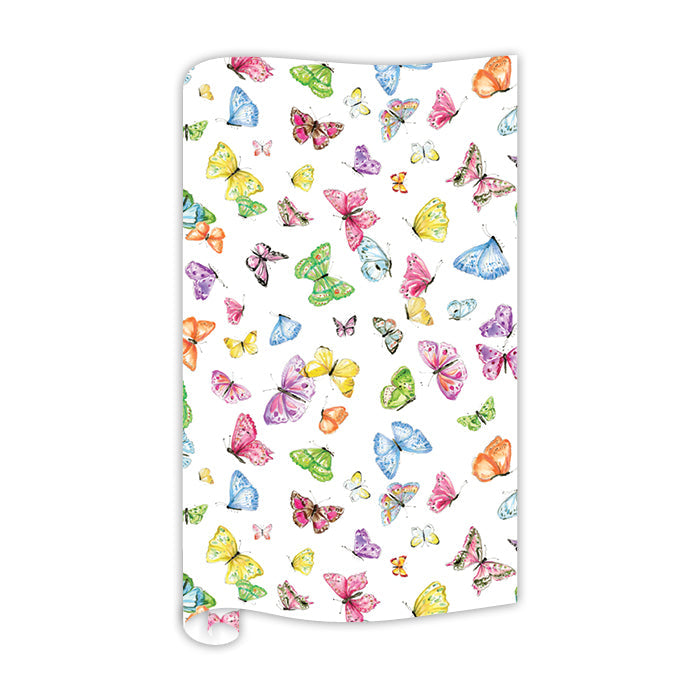 Hand Painted Colorful Butterflies Wrapping Paper