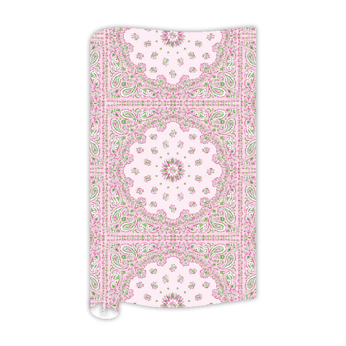 Pink & Green Bandana Wrapping Paper