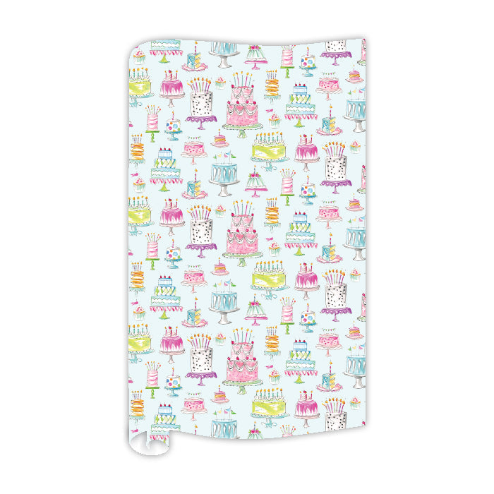 Bright Birthday Cakes Wrapping Paper