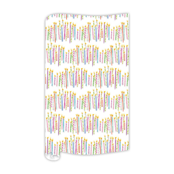 Bright Birthday Candles Wrapping Paper