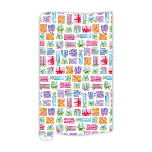 Bright Birthday Wrapped Packages Wrapping Paper