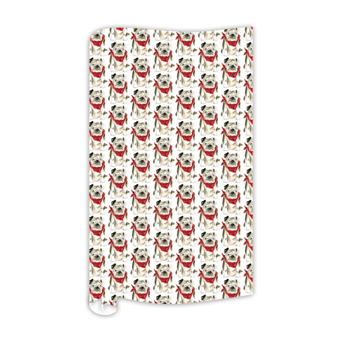 Bulldog Gift Wrap