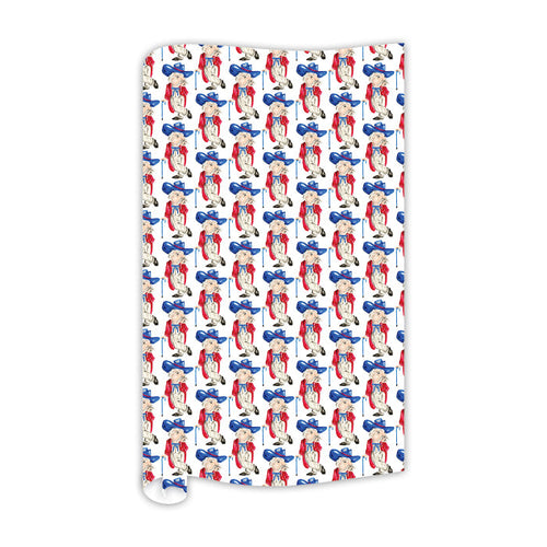Red And Blue Rebel Gift Wrap