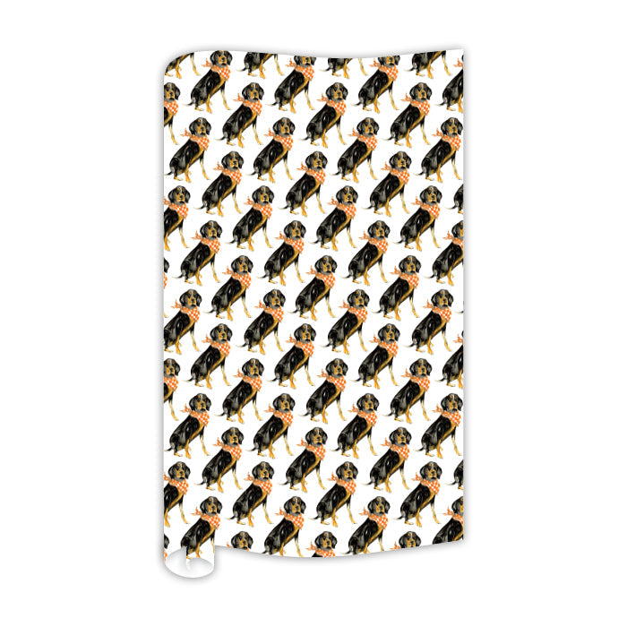 Coonhound Gift Wrap
