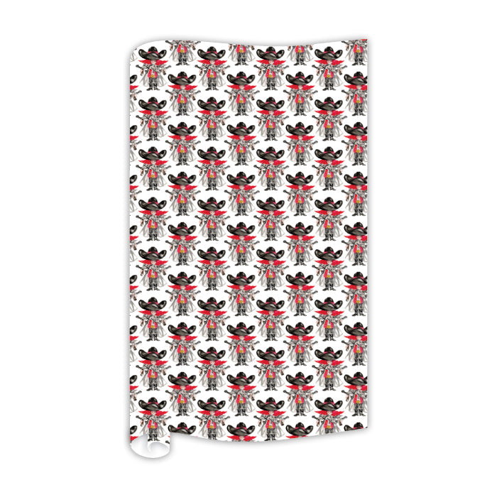 Red And Black Raider Gift Wrap