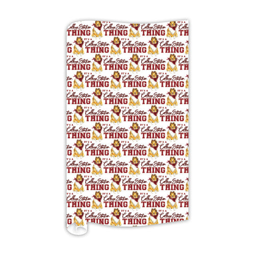 "It's A College Station Thing" Gift Wrap