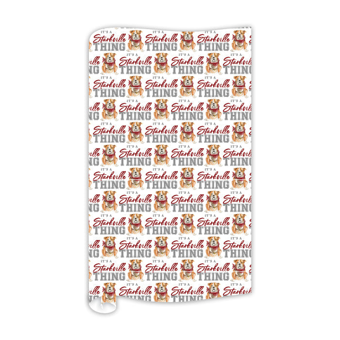 It's A Starkville Thing Bulldog Gift Wrap
