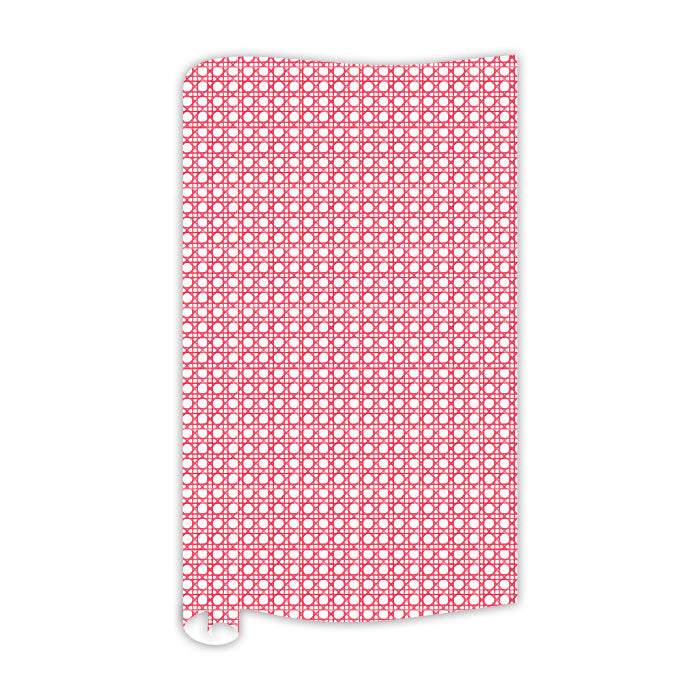 Red Cane Trellis Wrapping Paper