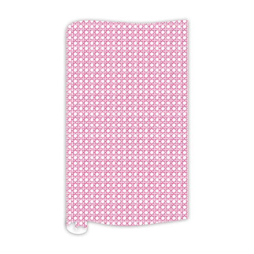 Hot Pink Cane Trellis Wrapping Paper