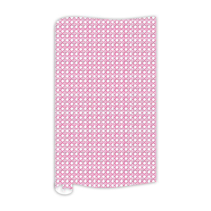 Hot Pink Cane Trellis Wrapping Paper