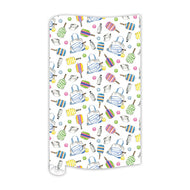 Pickleball Equipment and Icons Pattern Wrapping Paper