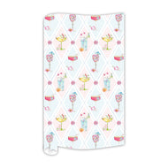 Mahjong Argyle Cocktail Pattern Wrapping Paper