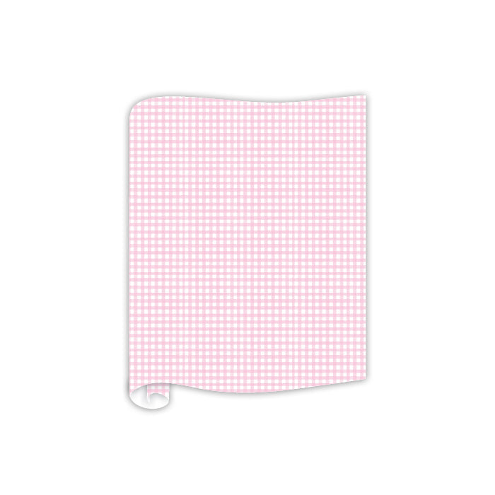 Pink Gingham Pattern Table Runners