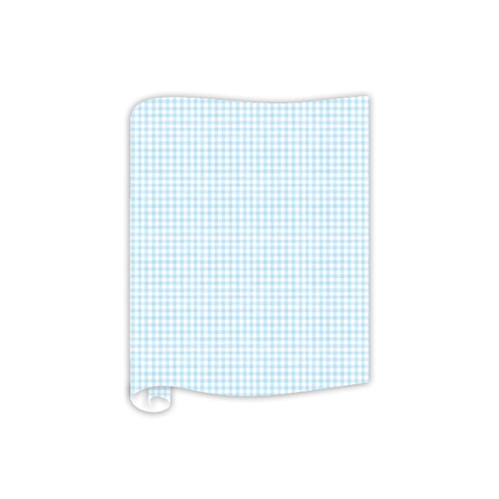 Blue Gingham Pattern Table Runners