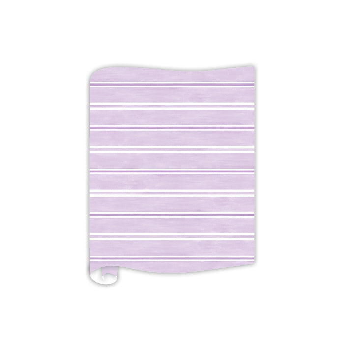Lavender Watercolor Stripe Table Runner