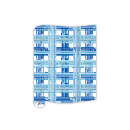 Blue Wiggle Plaid Table Runner