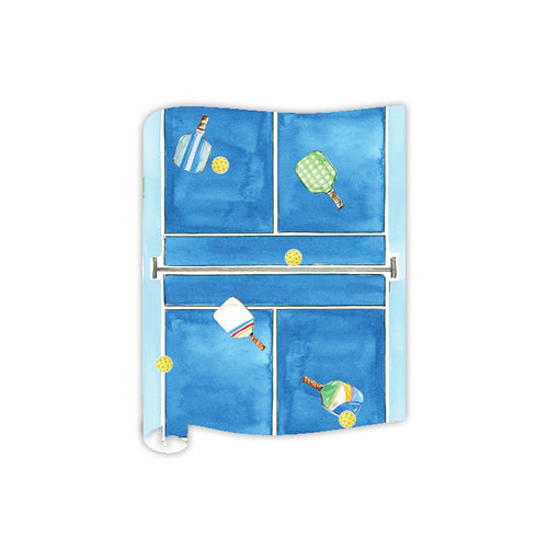 Hand Painted Pickleball Courts Table Runner