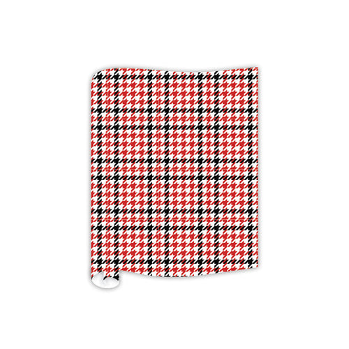 Red And Black Houndstooth Table Runner