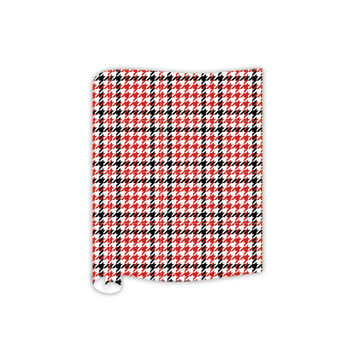 Red And Black Houndstooth Table Runner