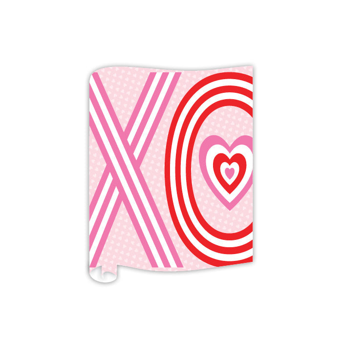 XOXO Pink and Red with Hearts Table Runner