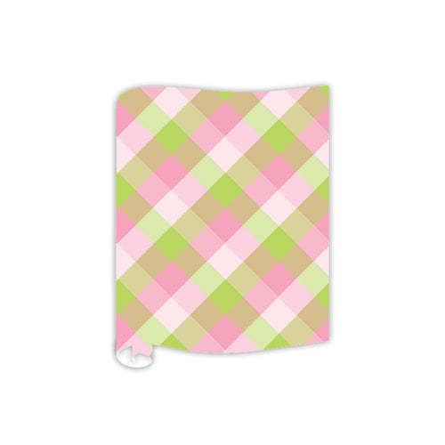 Pink & Green Wicked Buffalo Check Table Runner