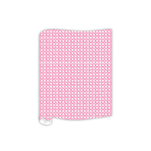 Hand Painted Hot Pink Cane Trellis Table Runner