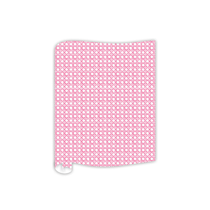 Hand Painted Hot Pink Cane Trellis Table Runner