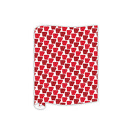 Handpainted Cardinal Red and White State of Arkansas Pattern Table Runner