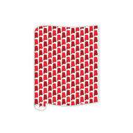 Handpainted Crimson and White State of Alabama Pattern Table Runner