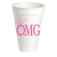 Hot Pink OMG with Ring Styrofoam Cup
