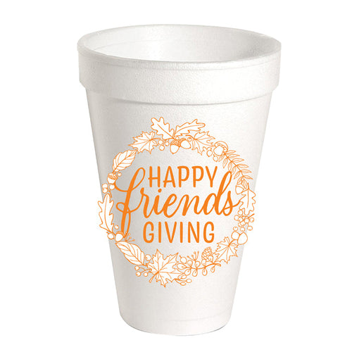 Happy Friends Giving Styrofoam Cup