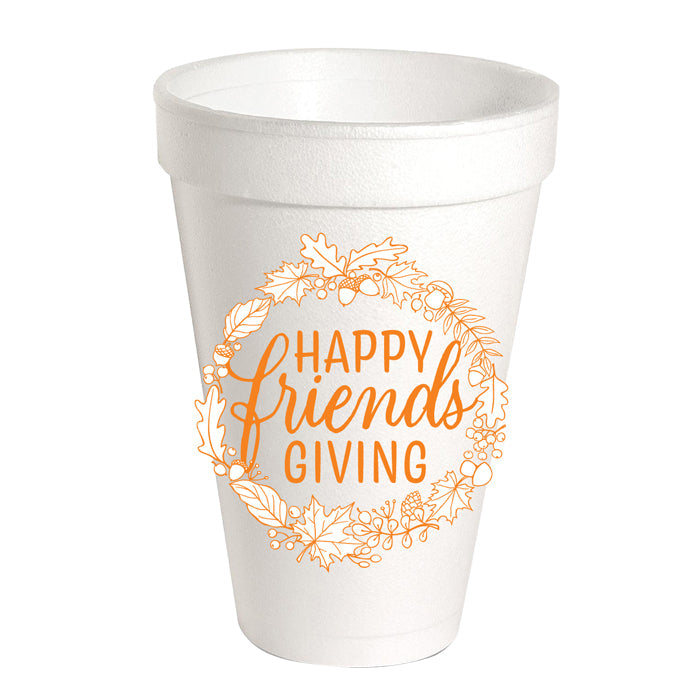 Happy Friends Giving Styrofoam Cup