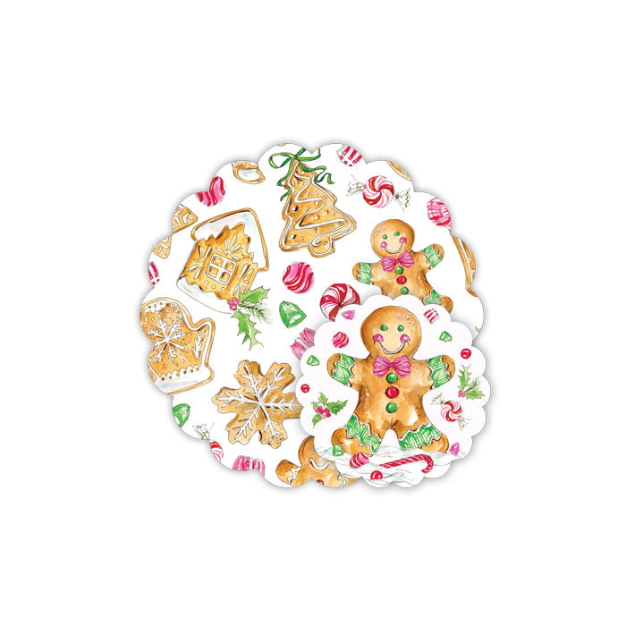 Gingerbread Cookies and Candy Doily Set