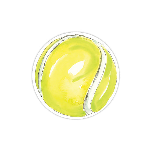Hand Painted Tennis Ball Die-Cut Accent