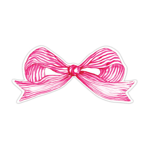 Hot Pink Bow Die-Cut Accent