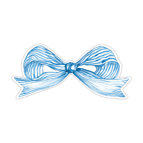 Turquoise Bow Die-Cut Accent