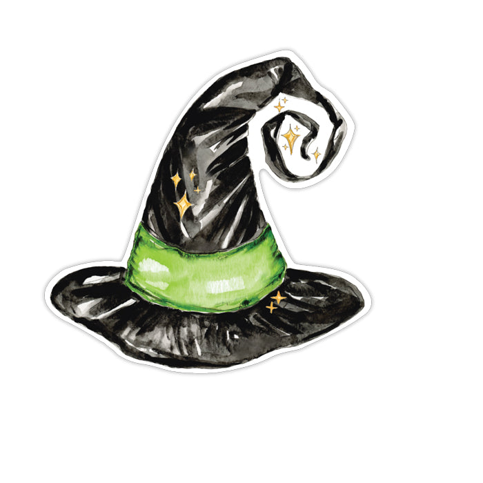 Black Wicked Witch Hat Die-Cut Accents