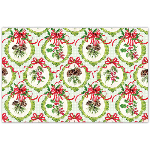 Pinecones & Bows Placemats