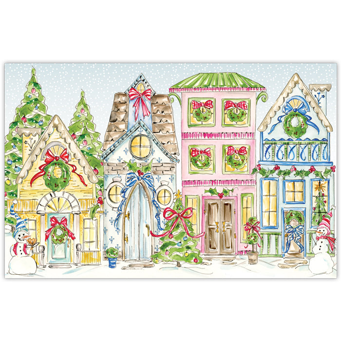 Winter Wonderland Houses Placemats