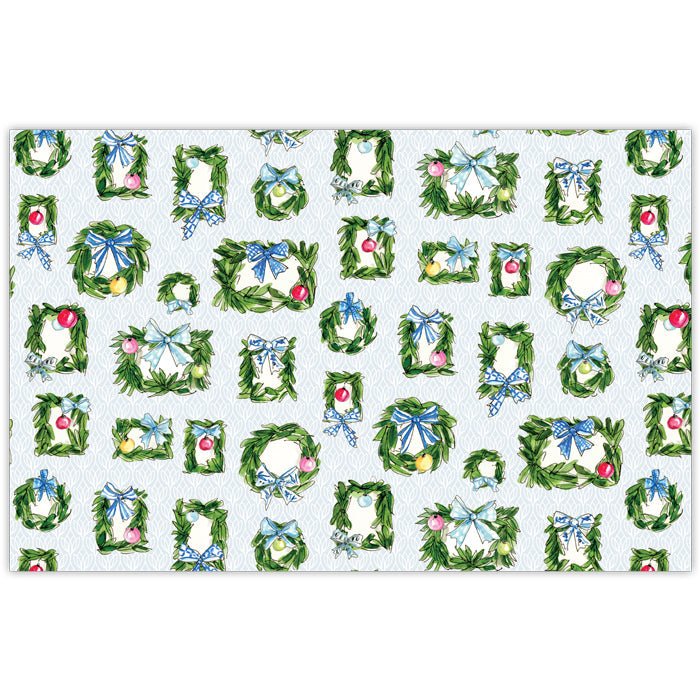 Winter Wonderland Wreaths Placemats