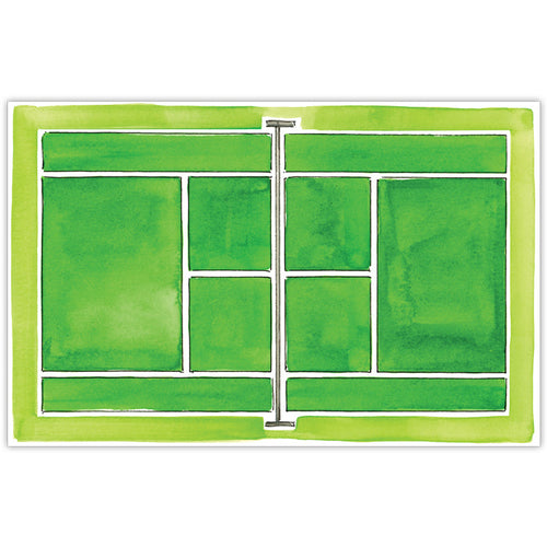 Hand Painted Tennis Court Placemats