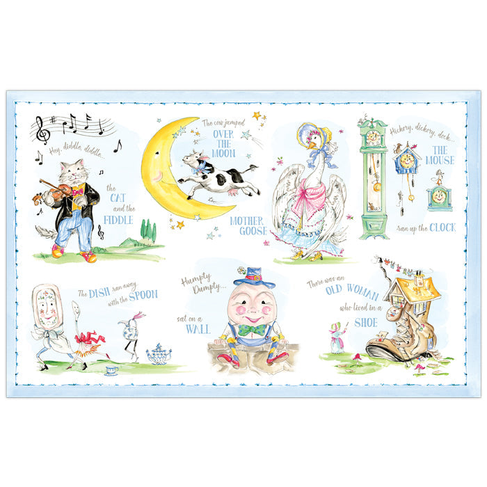 Hand Painted Nursery Rhymes Placemats